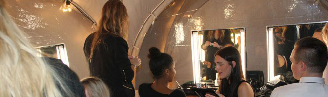 Backstage at the Danish Music Awards with United Makeup Academy.