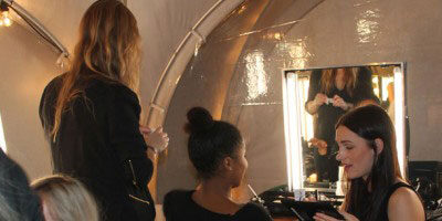 Backstage at the Danish Music Awards with United Makeup Academy.